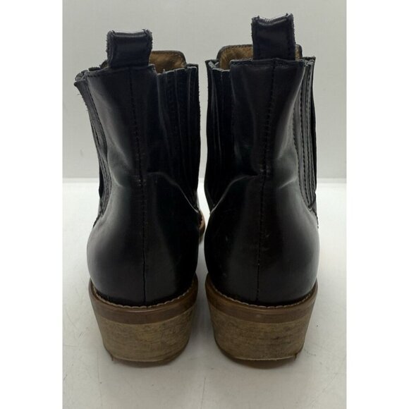 Madewell Spencer Chelsea Ankle Pull On Leather Women's Boots Black BOHO Sz 6.5 - Picture 4 of 10